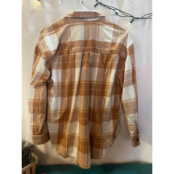 Universal Thread Co. Oversized Plaid Flannel Shirt Jacket | Size Medium - Picture 6 of 7